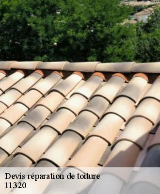 Devis réparation de toiture
