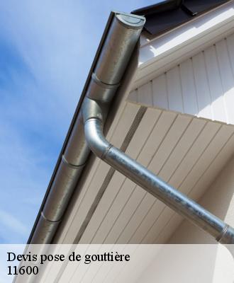 Devis pose de gouttière