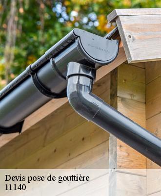 Devis pose de gouttière