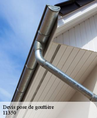 Devis pose de gouttière