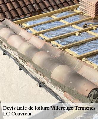 Devis fuite de toiture